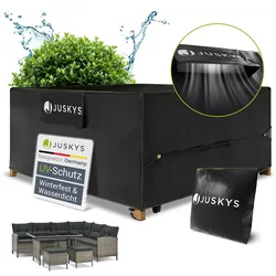 Juskys Gartenmöbel Abdeckplane 200 x 200 x 90 cm - winterfest, wasserdicht, UV-Schutz, Schutzhülle