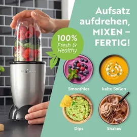 GOURMETmaxx Mixer Mr. Magic 18-tlg. 400W grau/schwarz