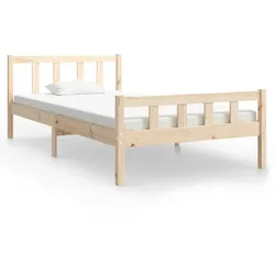 vidaXL Massivholzbett 100x200 cm