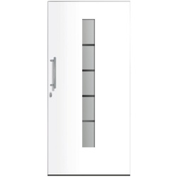 RORO Haustür »R351 Luxus«, Aluminium/Kunststoff, weiß - weiss