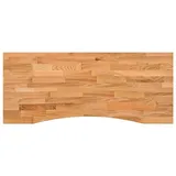 vidaXL Schreibtischplatte Hellbraun 120x50x2,5 cm Massivholz Eiche, Arbeitsplatte, Küchen Arbeitsplatte, Ersatztischplatte, Tischplatte