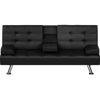 Hti-Living HTI-Living, Sofa, Klappsofa Schwarz Marwan (2.5-Sitzer)