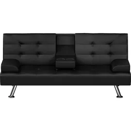 Hti-Living HTI-Living, Sofa, Klappsofa Schwarz Marwan (2.5-Sitzer)