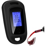 Umelee Alkoholtester, Alkoholmessgeräte mit Digitalem LCD-Bildschirm, Promillemessgerät, Tragbarer Alkoholtester, Alkoholtester Polizeigenau, Alkoholmeter, Persönlicher Alkoholdetektor (Schwarz)