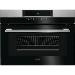 AEG 8000 CombiQuick® / Einbau-Kompaktbackofen / Mikrowelle / Emaille-Beschichtung / Edelstahl mit Antifingerprint KMK761000M