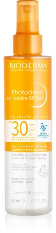 Bioderma Photoderm Eau solaire BRONZ Bräunungsspray mit Bronzer SPF 30 200 ml