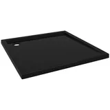 vidaXL Duschtasse ABS Quadratisch Schwarz 80x80 cm