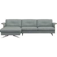 FLEXLUX Ecksofa Glow, super bequem durch hochwertigem Sitzaufbau mit Federkern, L-Form, Modernes skandinavisches Design blau