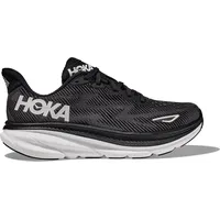 Hoka One One Hoka Clifton 9 Laufschuhe Herren in black-white, Größe 43 1/3 - Schwarz,Weiß