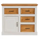 Home affaire Sideboard »Selma« Kommode, Breite/Höhe 100/87 cm, weiß