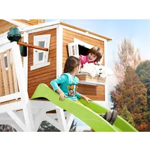 Axi Spielhaus Max braun/weiß/lindgrün