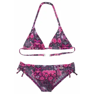 Buffalo Triangel-Bikini in aubergine-bedruckt