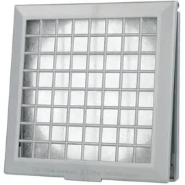 LUNOS 2/GBF Ersatzgitter mit Filter für LUGA-S, H105xB105xT11mm, silber (33251)