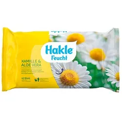 Hakle Feuchtes Toilettenpapier Kamille & Aloe Vera 1-lagig, 42 Tücher