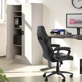 Tectake tectake® Aktenschrank, Grau,