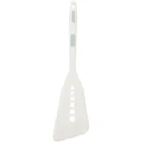 Amosfun Silikon Spatel Hitzebeständig mit Anti Scald Design Weißer Pfannenwender für Beschichtetes Kochgeschirr zum Braten und Wenden in Küche