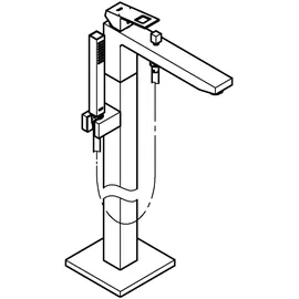 Grohe Eurocube Einhand-Wannenbatterie Hard Graphite