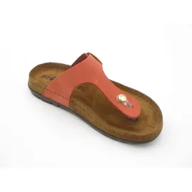 ROHDE Damen Zehentrenner Pantolette Leder Rodigo-D 5860, Größe:39 EU, Farbe:Rot