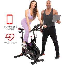 Miweba Sports Indoor Cycle MS300, 13 kg Schwungrad, für zuhause geeignet (Schwarz)