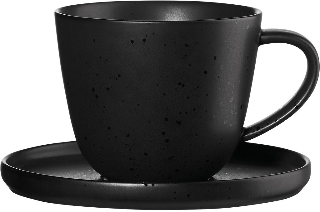 Kaffeetasse COPPA (LBH 13,50x13,50x8 cm) - schwarz
