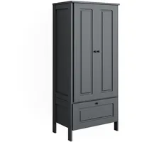 VitaliSpa Kinderkleiderschrank Ajaton 83,3 x 187 cm Spanplatte grau