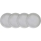 BUTLERS Teller HENLEY 4er-Set in Grau | Gr.: onesize