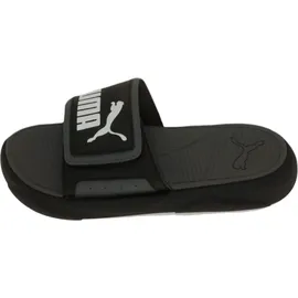 Puma Royalcat Comfort Slide Schwarz/Castlerock Weiß 49,5