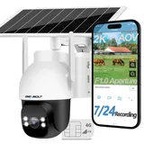 GENBOLT 4G LTE Solar Überwachungskamera Aussen mit SIM Karte, 24/7 Aufzeichnung AOV, 2K IP Kamera Outdoor Ohne WLAN, F1.0-Blende, 15600mAh Akku 8W Solarpanel, Vollfarbige Nachtsicht, 90FT KI-Erkennung