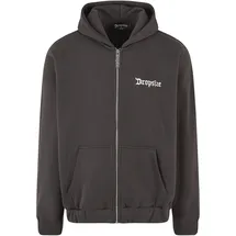dropsize Super Heavy Oversize Blank Zip Hoodie", - Schwarz