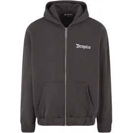 dropsize Super Heavy Oversize Blank Zip Hoodie", - Schwarz