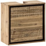 massivum Waschbeckenunterschrank Jolo massiv Holz Akazie schmal zum hängen Badmöbel Badezimmer klein Badezimmerschrank Badschrank Bad Unterschrank Massivholz Wandschrank