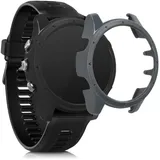 kwmobile 2X Hülle kompatibel mit Garmin Forerunner 935/945 - Fitnesstracker Case Set Schwarz Grau - ohne Tracker