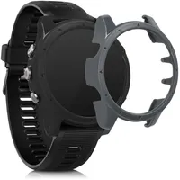 kwmobile 2X Hülle kompatibel mit Garmin Forerunner 935/945 - Fitnesstracker Case Set Schwarz Grau - ohne Tracker