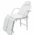 vidaXL Kosmetikstuhl Tragbar Kunstleder 185×78×76 cm Weiß