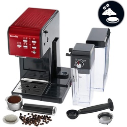 Breville VCF109X PrimaLatte II Kaffee- und Espressomaschine, für Kaffeepulver oder Pads geeignet,…, Siebträgermaschine