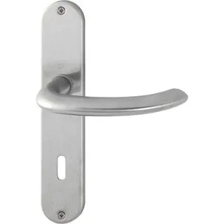 HOPPE Langschildgarnitur Mar.E1138Z/302 VA F69 OB 72mm DIN L/R