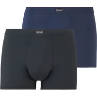 bruno banani - Micro Simply Pants, 2er-Pack, Softgummibund, für Herren, 2672 BLAUGRAU/ SCHWARZ, L