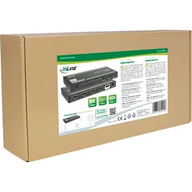 InLine HDMI Switch, 4-fach, 48Gb/s, 8K@60Hz, mit USB-C