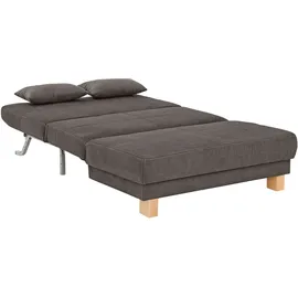 Home Affaire Schlafsofa Chenille 2-Sitzer Braun