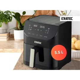 Eratec AF-60 Heißluftfritteuse XXL 5,5L 1500W schwarz