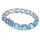 Swarovski Millenia Armreif, Blau Rhodiniert 5694135 Größe M