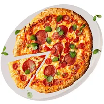 Intirilife Pizzastein Ø 33 cm Keramik/Stein/beige