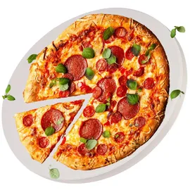 Intirilife Pizzastein Ø 33 cm Keramik/Stein/beige