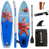 SUP-Board Sun Reflections Kids SUP 8'2 aufblasbar Kinder Board Paddel Set