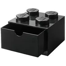LEGO Schubladenbox "Brick 4" in Schwarz, - (B)15,8 x (H)11,3 x (T)15,8 cm,