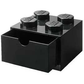 LEGO Schubladenbox "Brick 4" in Schwarz, - (B)15,8 x (H)11,3 x (T)15,8 cm,