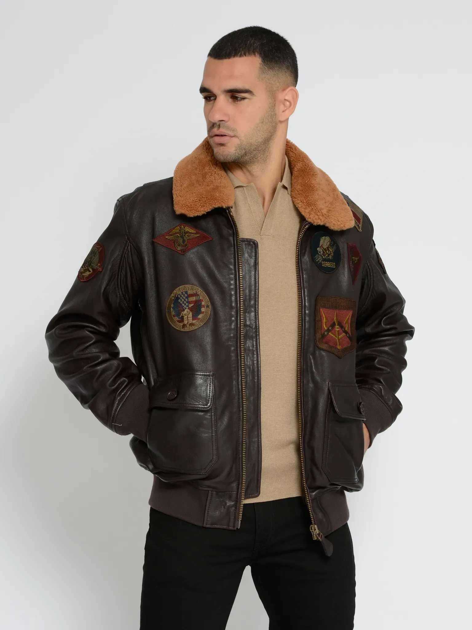 Lederjacke TOP GUN 