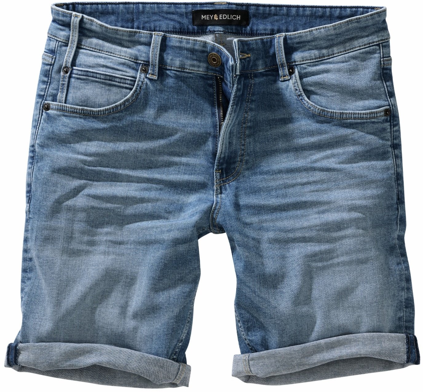 Mey & Edlich Herren Geschnittene Jeansshorts hellblau 54 - 54