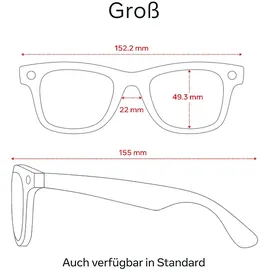 Ray Ban Ray-Ban Meta Wayfarer, Matt Schwarz, polarisiert Graphitgrau, AI Glasses