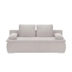 smart Schlafsofa  Leonie , silber , Maße (cm): B: 198 H: 92 T: 90